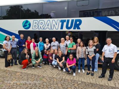 Fieis Laranjeirenses embarcaram rumo a Aparecida do Norte em busca da rÃ©plica da imagem da Padroeira 